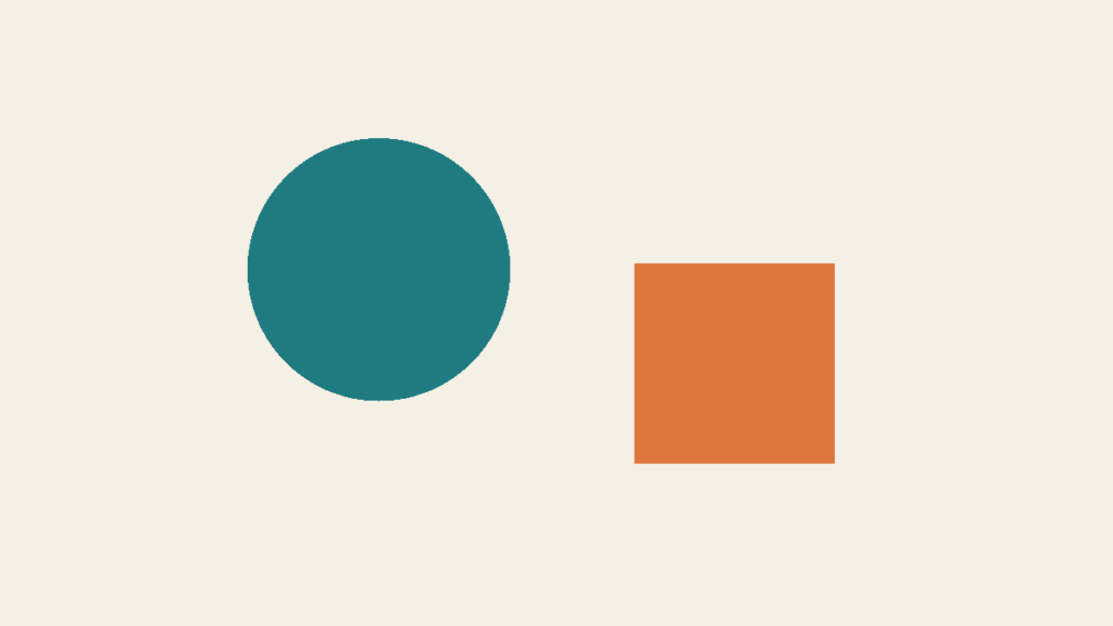 Original geometric illustration of a shared space